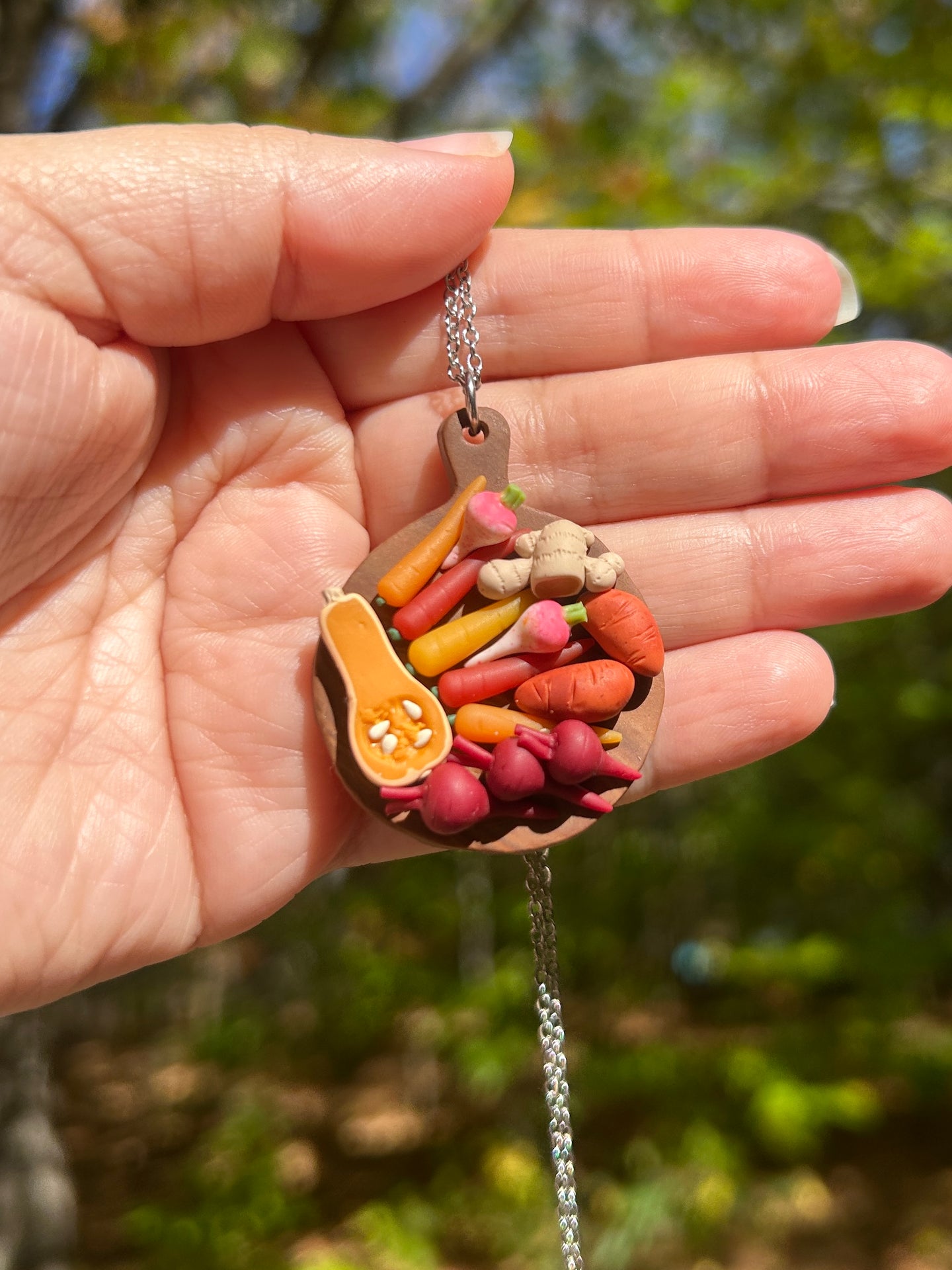 Root Veggie Board necklace