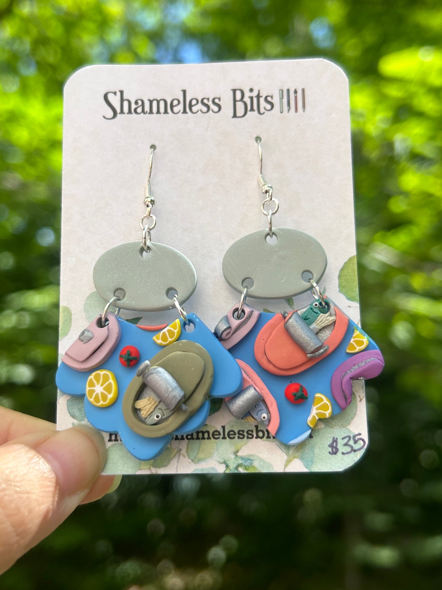 Sardine scalloped dangles