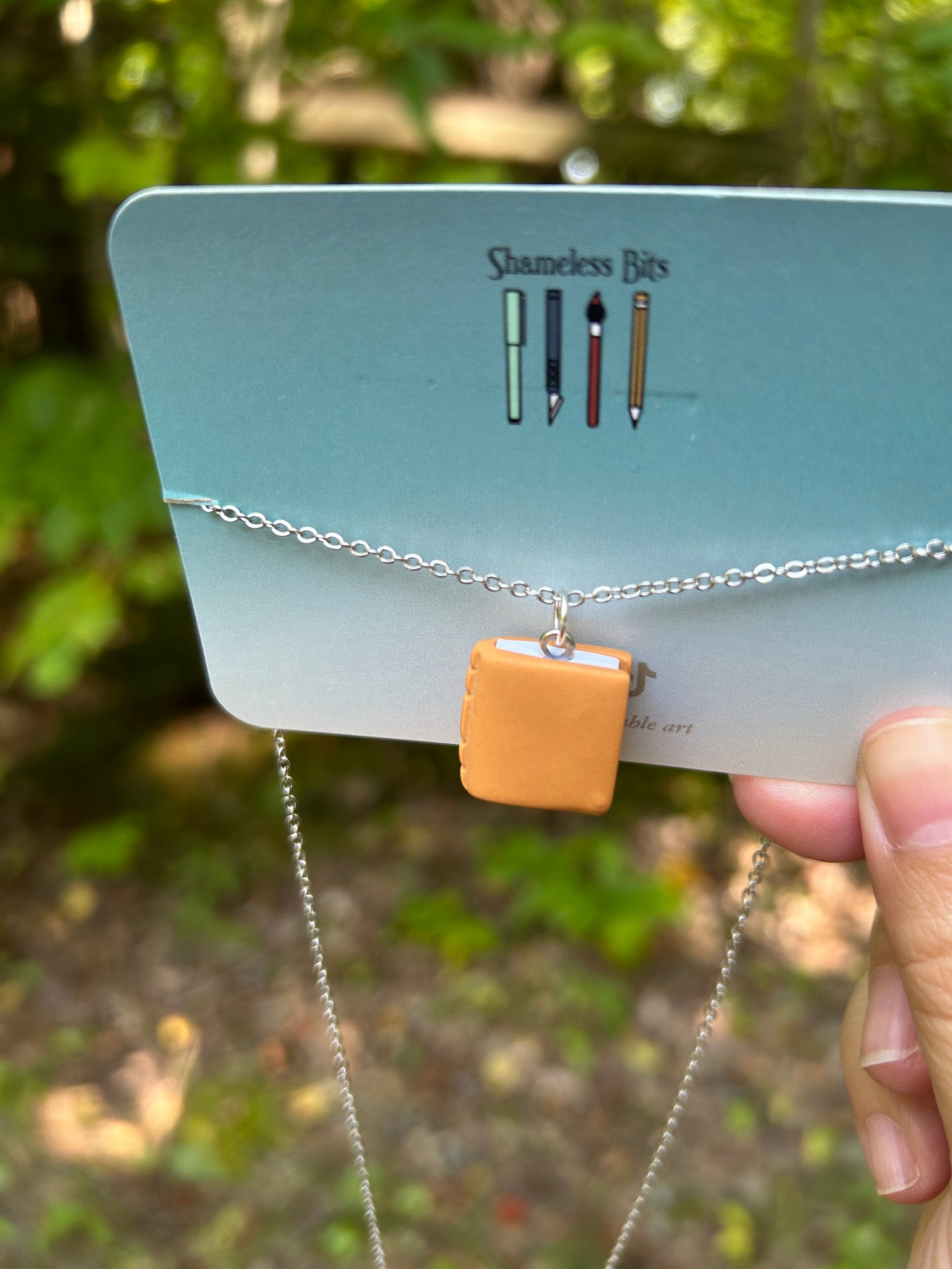 Golden Book Necklace