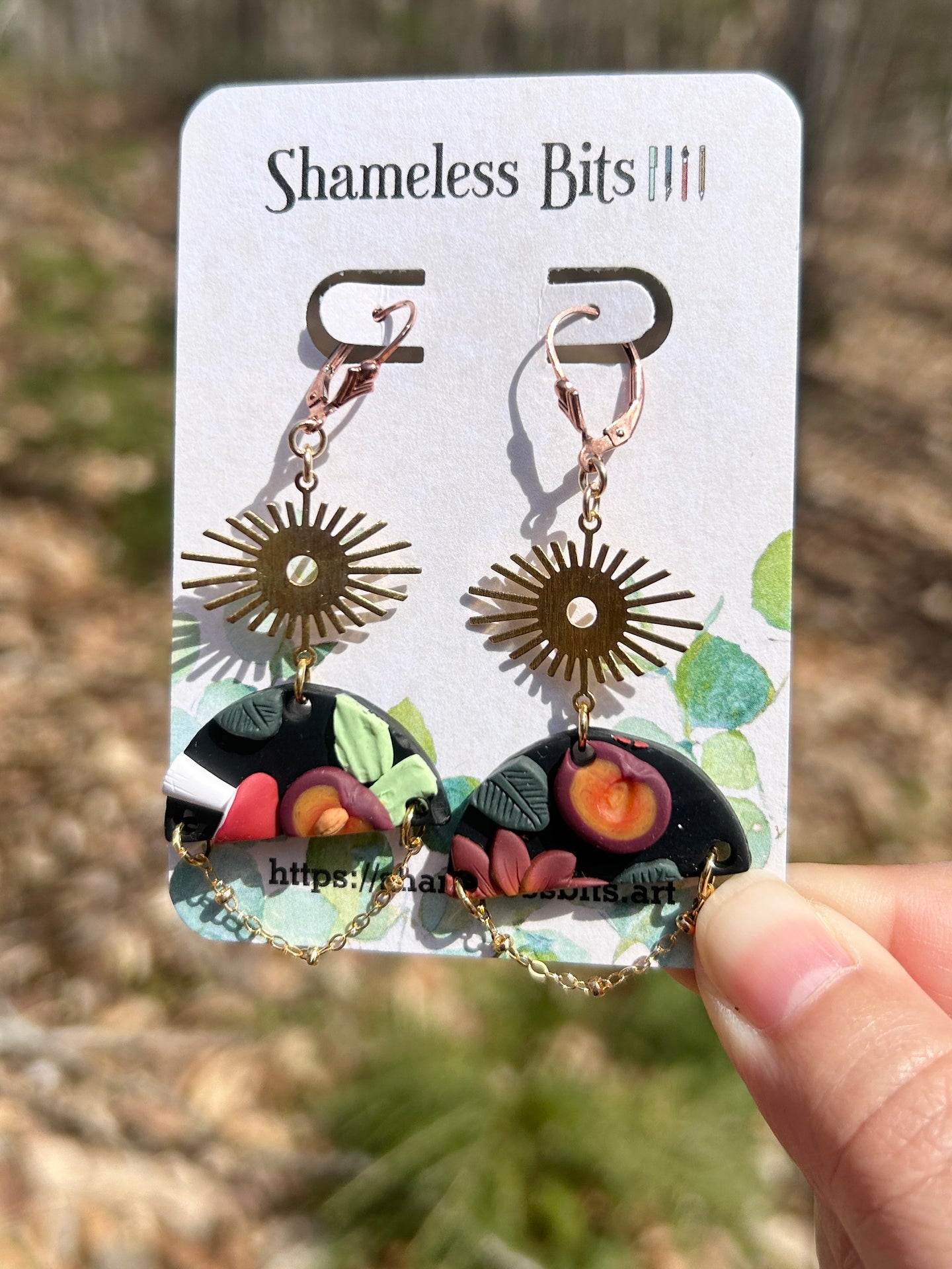 Dark Botanical eye charm