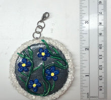 Blue Flower Keychain